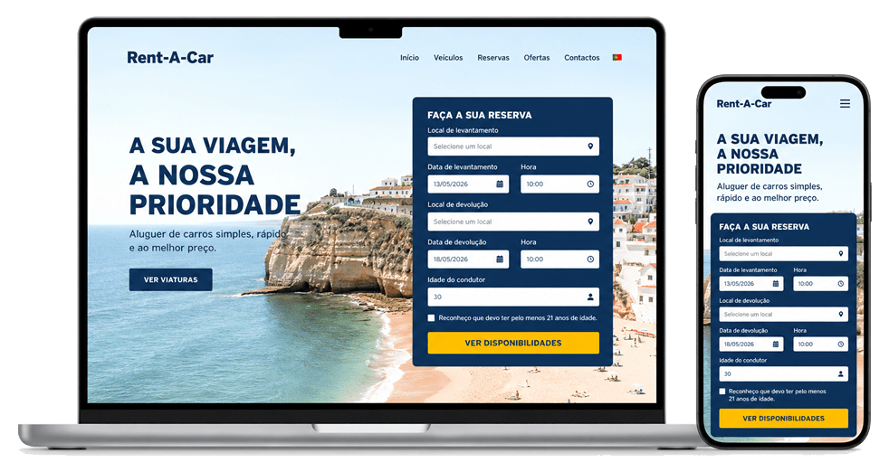 Sistema de reservas online Way2Rentals