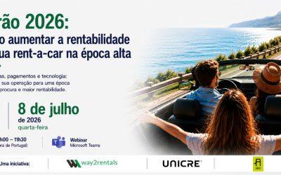 A solução 42 Webinar reúne especialistas para debater a rentabilidade das rent-a-cars na época alta